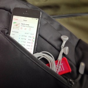Windsock - an advanced weather app sitting in a bag